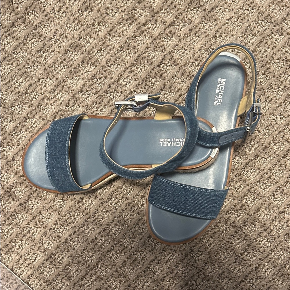 Michael Kors Denim Blue Sandals